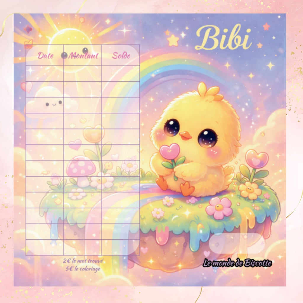 Defi Bibi avec mots croises calculs et suivi epargne