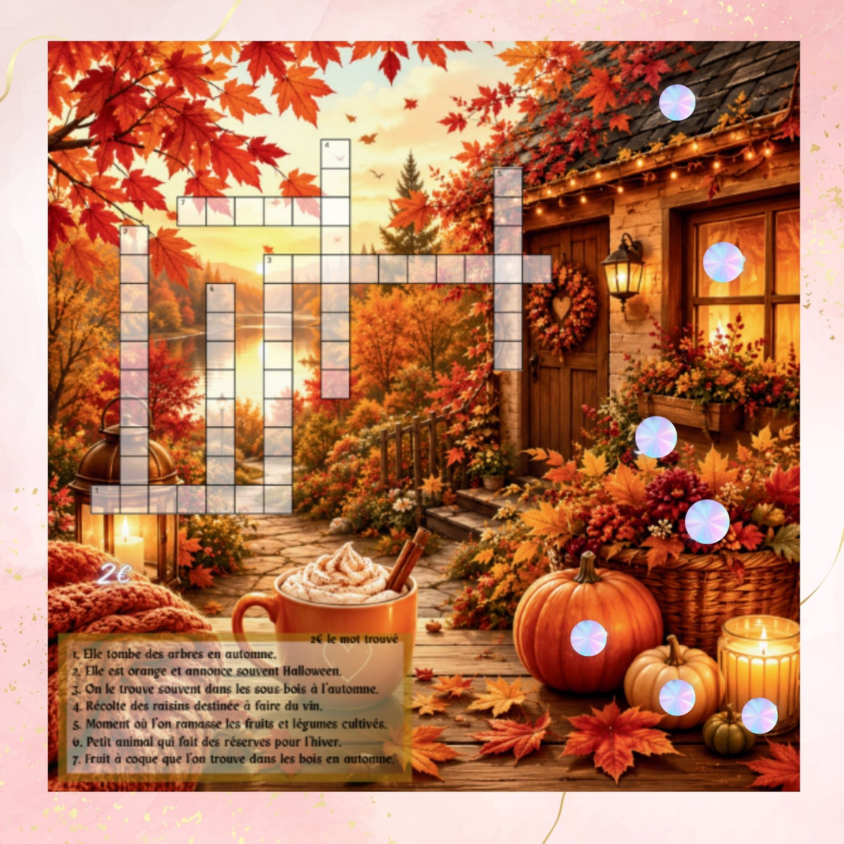 Defi budget Automne recto verso avec mots croises et tracker
