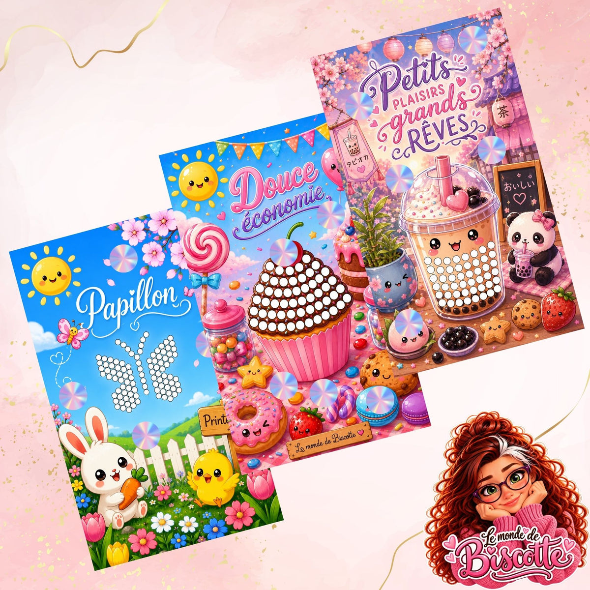 Defis budget Diamond Painting avec strass Papillon Douce Economie et Petits Plaisirs
