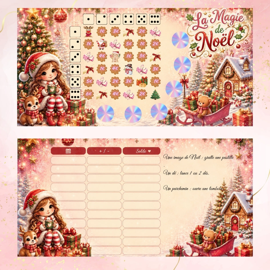 Jeu d'epargne Noel La Magie de Noel avec tracker budget