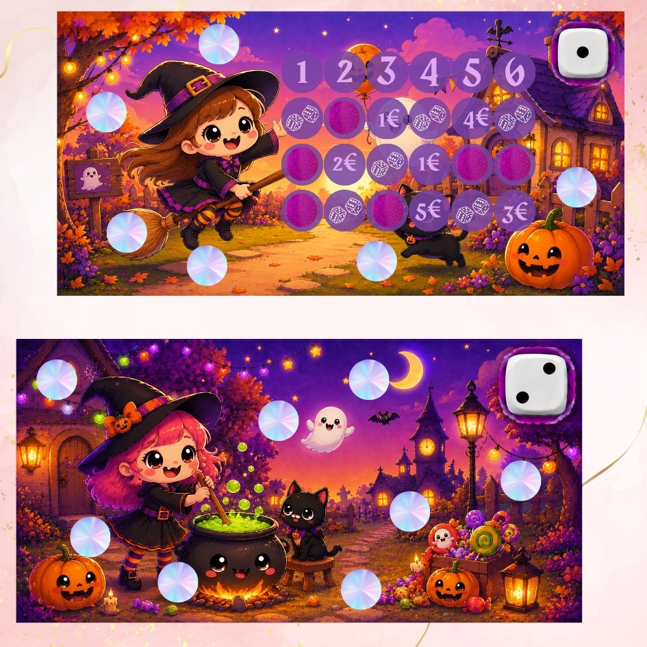 Mini-jeux du défi budget Halloween Boo c'est parti